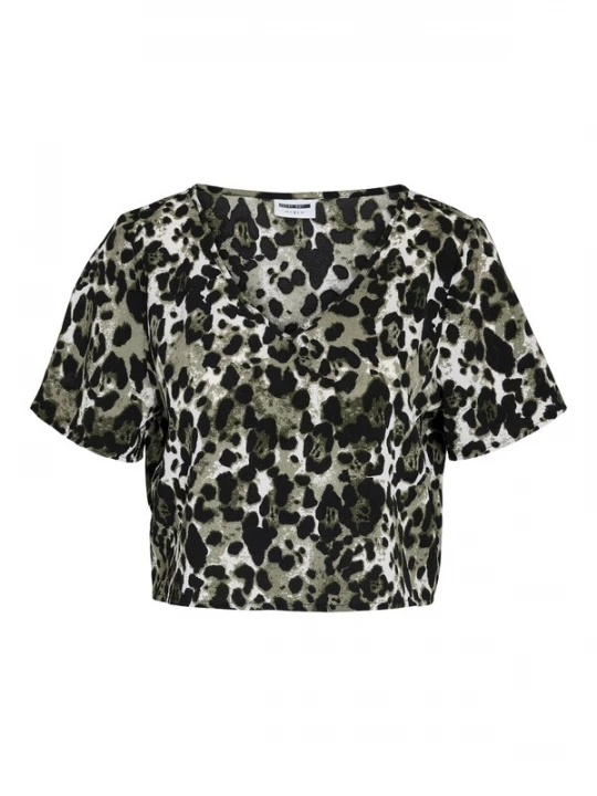 Foto van product Noisy may Shirt beige / olijfgroen / donkergroen