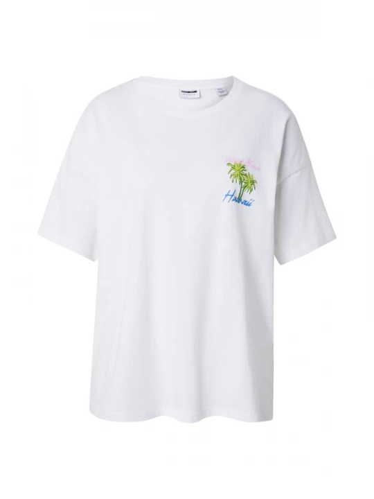 Foto van product Noisy may Shirt 'NMIDA' azuur / olijfgroen / rosa / wit