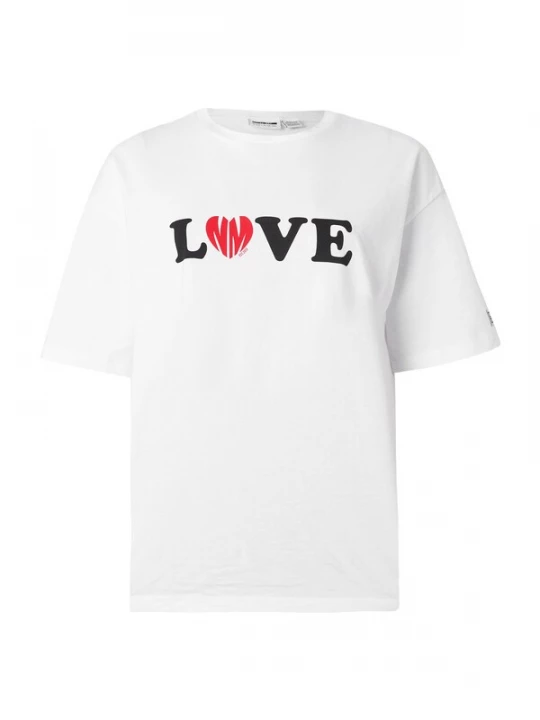 Foto van product Noisy may Shirt 'NMKARLA' rood / zwart / wit