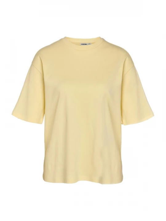Foto van product Noisy may Shirt 'NMKIM' lichtgeel