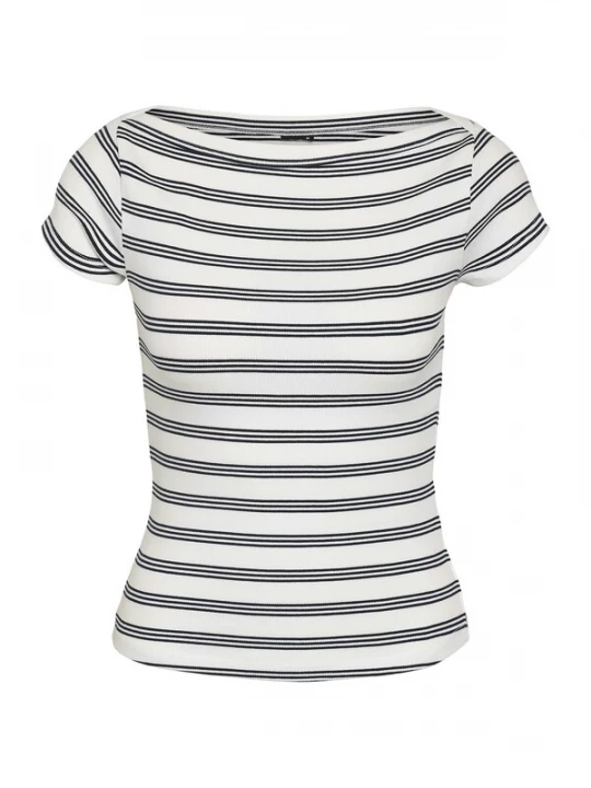 Foto van product Noisy may Shirt 'NMMaya' zwart / wit