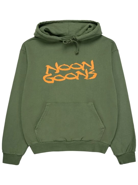 Foto van product Noon Goons Sweatshirt olijfgroen / oranje