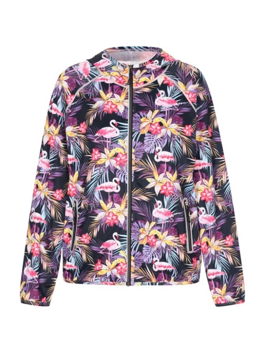 Foto van product NOOTKI Sweatvest pastelgroen / lila / pastelroze / zwart