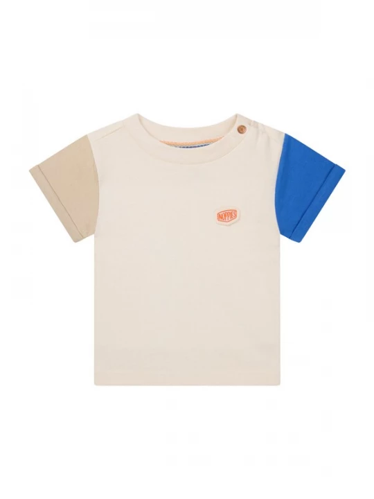 Foto van product Noppies Shirt 'Odawara' beige / blauw / offwhite