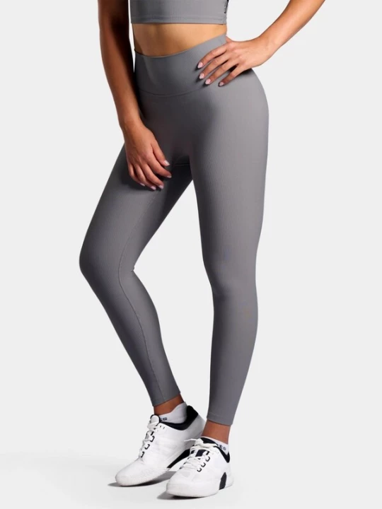 Foto van product nordicdots Leggings 'Rib' grijs