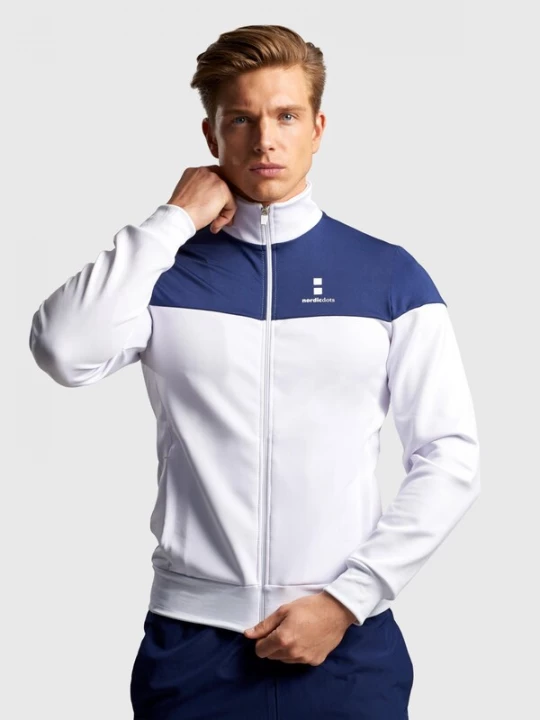 Foto van product nordicdots Sportjas 'Off Court' royal blue / koningsblauw / wit