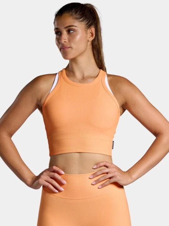 Foto van product nordicdots Sporttop 'Rib' oranje