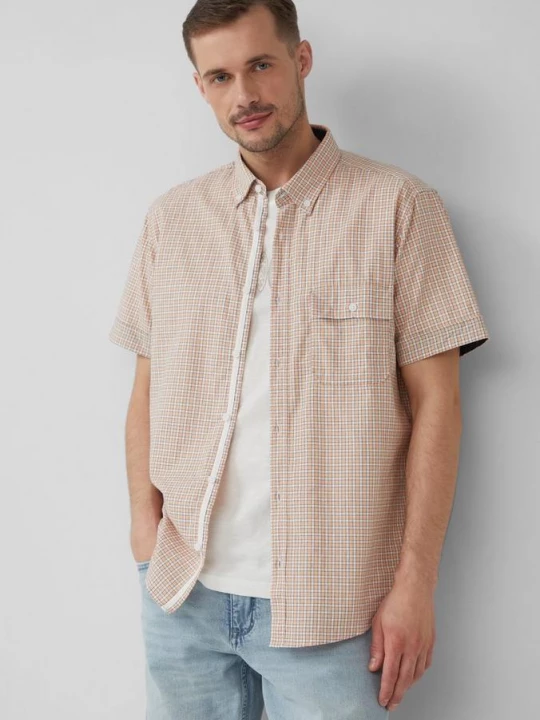 Foto van product Normale pasvorm: Geruit katoenen overhemd met button-down kraag s.Oliver