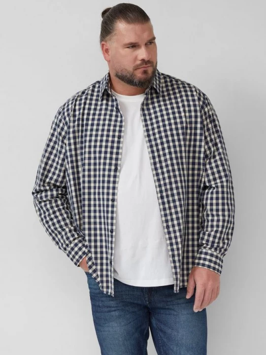 Foto van product Normale pasvorm: Geruit katoenen overhemd met Kent-kraag s.Oliver