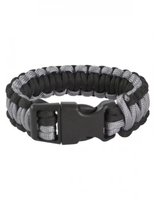 Foto van product normani Armband 'Paracord' grijs / zwart