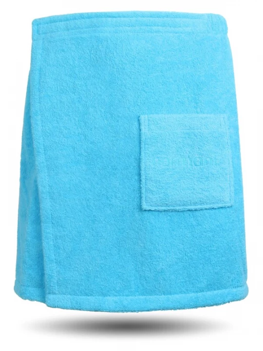 Foto van product normani Badjas kort ' Mersin ' turquoise
