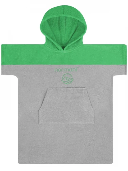 Foto van product normani Badjas 'Puwai' grijs / groen