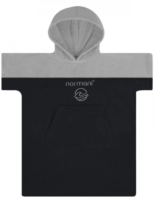 Foto van product normani Badjas 'Puwai' grijs / zwart