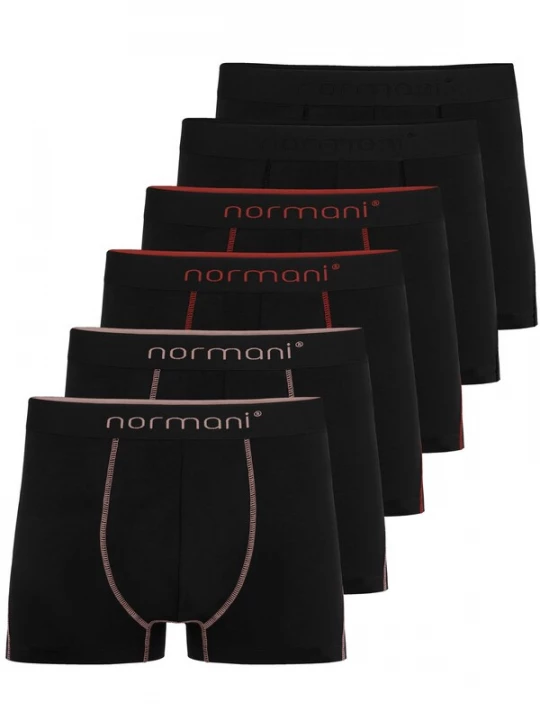 Foto van product normani Boxershorts beige / bloedrood / zwart