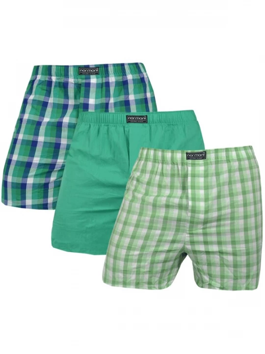 Foto van product normani Boxershorts blauw / groen / lichtgroen / wit