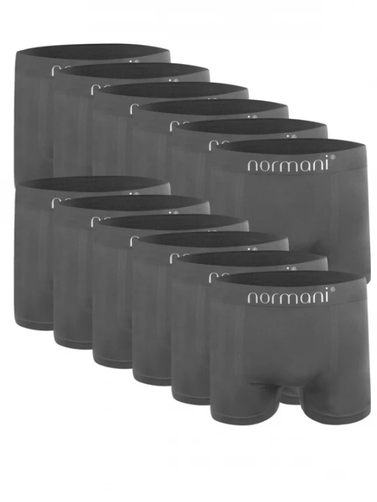 Foto van product normani Boxershorts donkergrijs / wit