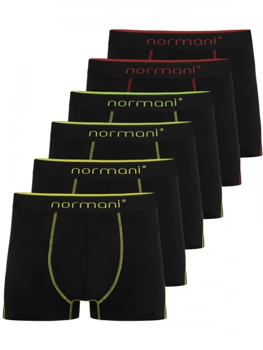 Foto van product normani Boxershorts geel / bloedrood / zwart