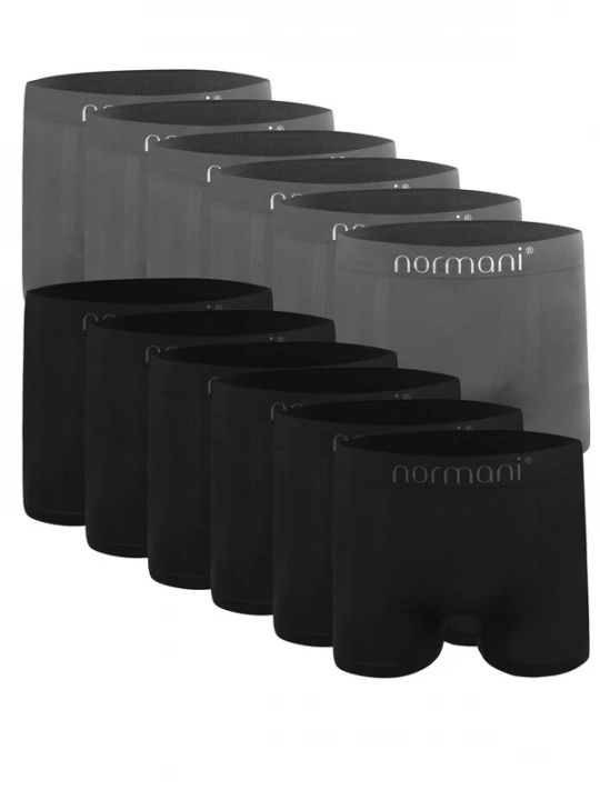Foto van product normani Boxershorts grijs / zwart / wit