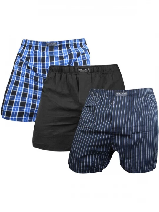 Foto van product normani Boxershorts navy / lichtblauw / zwart / wit