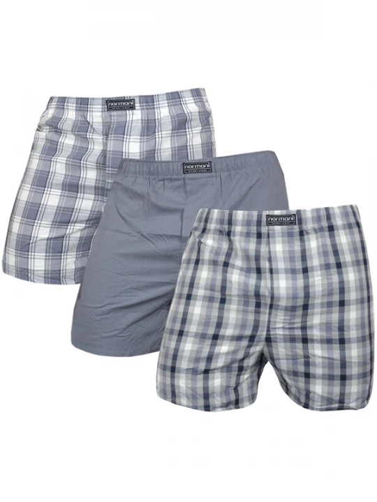 Foto van product normani Boxershorts smoky blue / duifblauw / grijs / wit
