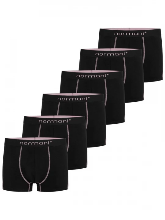 Foto van product normani Boxershorts zalm roze / zwart