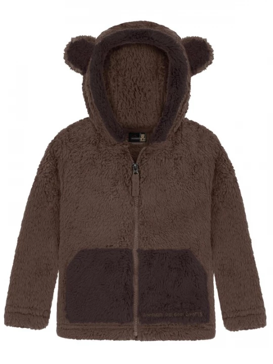 Foto van product normani Fleece jas 'Barvas' donkerbruin / zwart