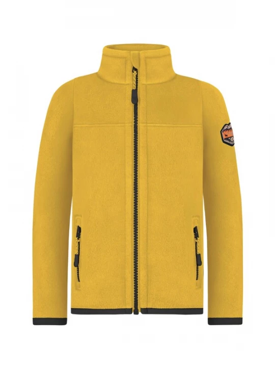 Foto van product normani Fleece jas geel / oranje / zwart