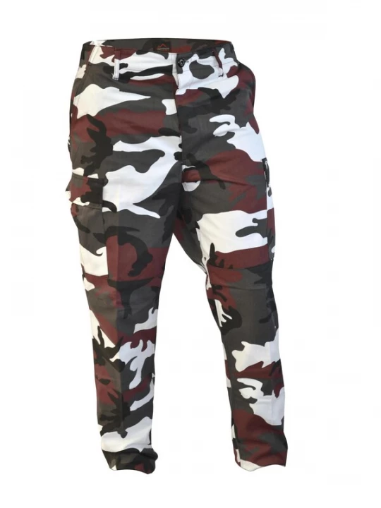 Foto van product normani Outdoorbroek 'Trooper' groen / rood / zwart / wit