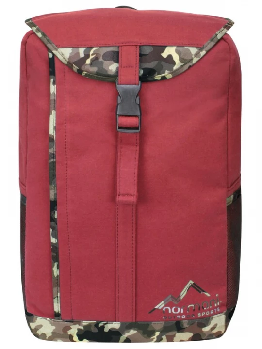 Foto van product normani Rugzak ' Freshman ' beige / bruin / groen / rood