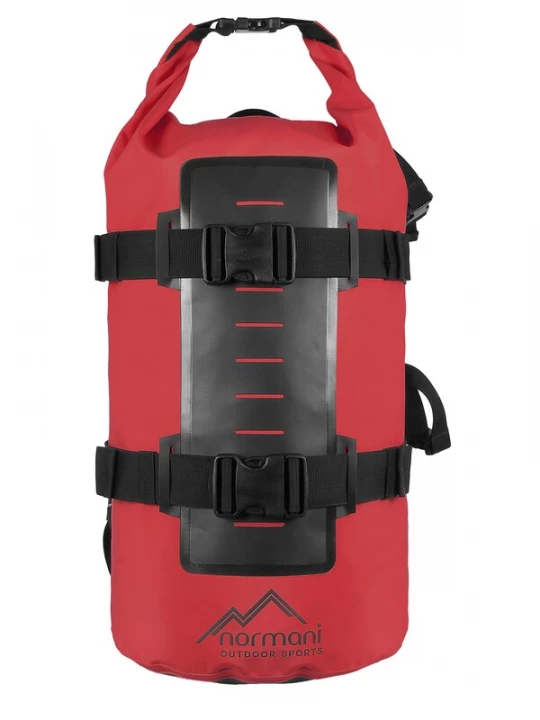 Foto van product normani Rugzak 'Water Block' rood / zwart