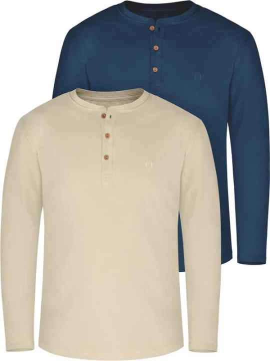 Foto van product normani Shirt 'Neuville' beige / marine