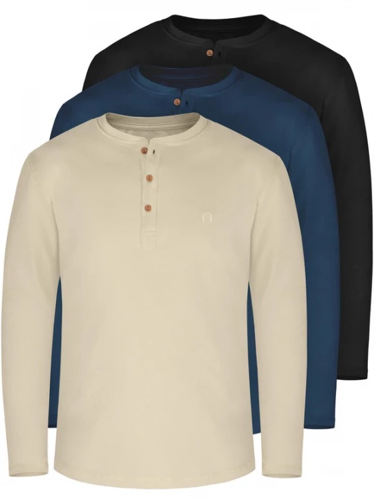 Foto van product normani Shirt 'Neuville' beige / marine / zwart