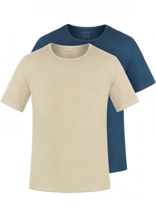 Foto van product normani Shirt ' Nyons ' crème / donkerblauw