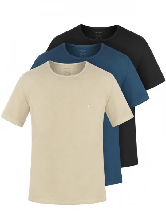 Foto van product normani Shirt ' Nyons ' crème / donkerblauw / zwart