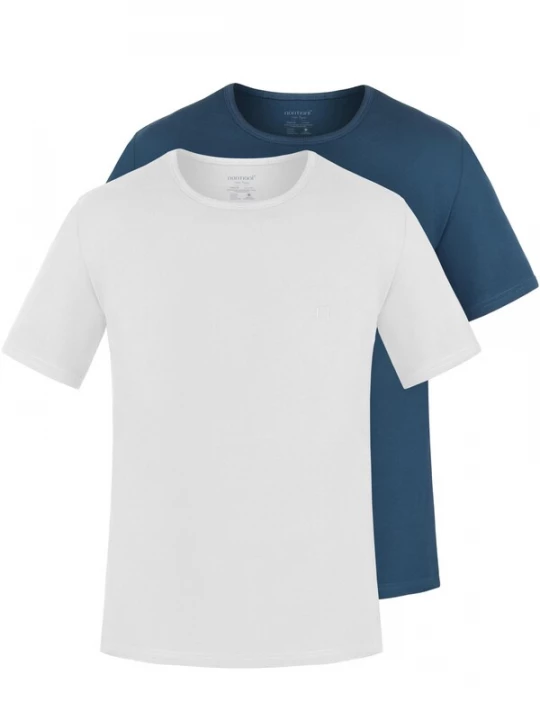 Foto van product normani Shirt 'Nyons' donkerblauw / wit