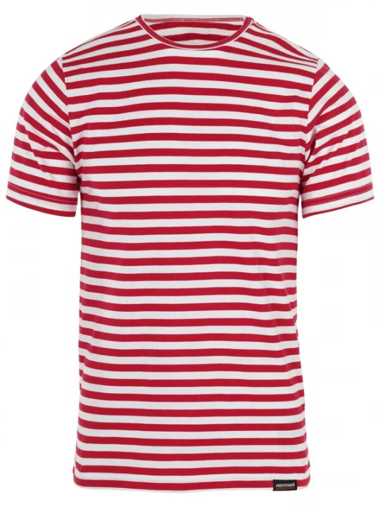 Foto van product normani Shirt 'Моskau' rood / wit
