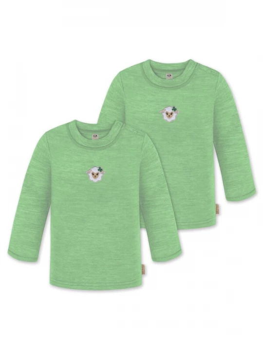 Foto van product normani Shirt 'Taupo' beige / groen / appel / wit