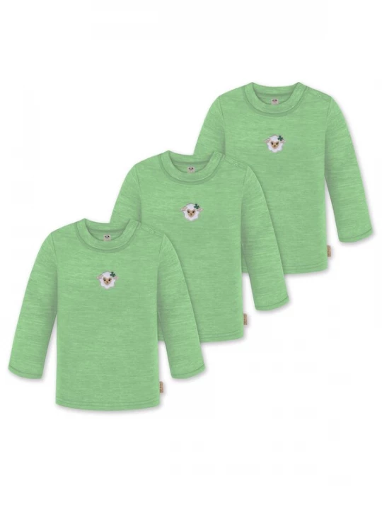Foto van product normani Shirt 'Taupo' beige / lichtgroen / wit