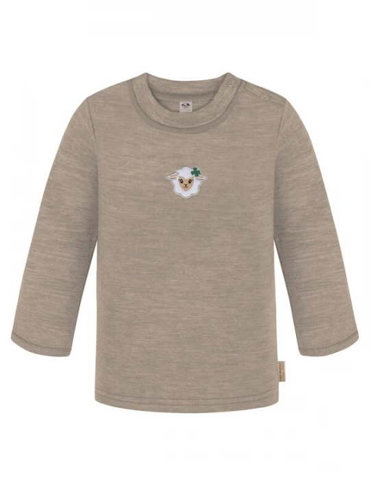 Foto van product normani Shirt 'Taupo' donkerbeige / pink / zwart / wit