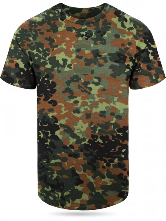 Foto van product normani Shirt 'Tropen' beige / bruin / kaki / donkergroen