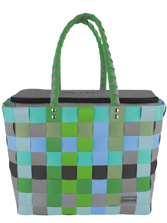 Foto van product normani Shopper lichtblauw / grijs / antraciet / groen