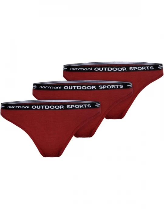 Foto van product normani Slip 'Dubbo' bordeaux / wijnrood / zwart / wit