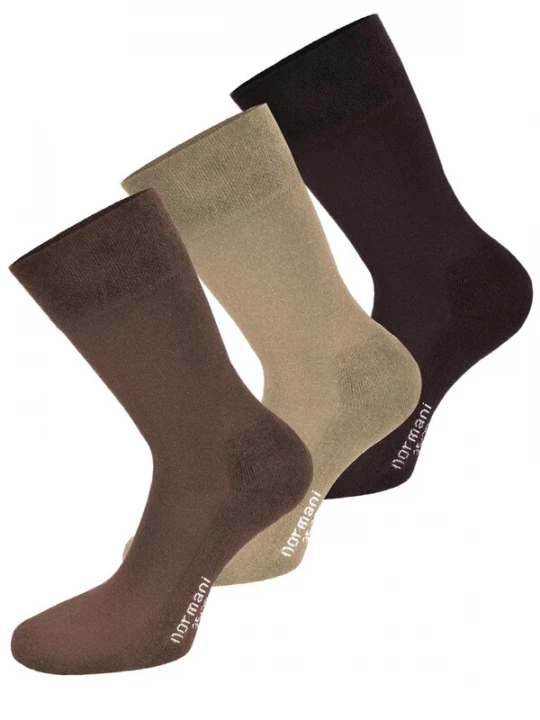 Foto van product normani Sokken beige / bruin / donkerbruin / wit