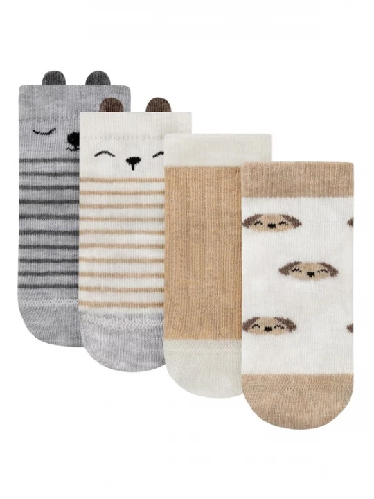 Foto van product normani Sokken camel / grijs / zwart