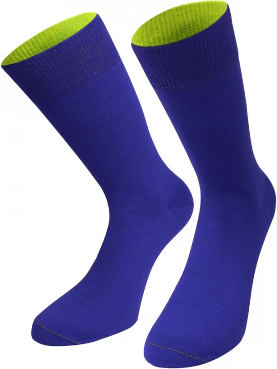 Foto van product normani Sokken royal blue / koningsblauw / neongeel