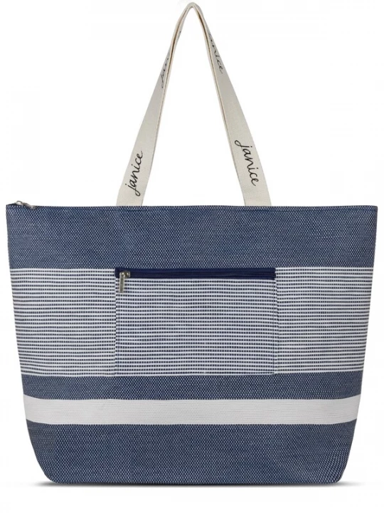 Foto van product normani Strandtas 'Baros' navy / wit