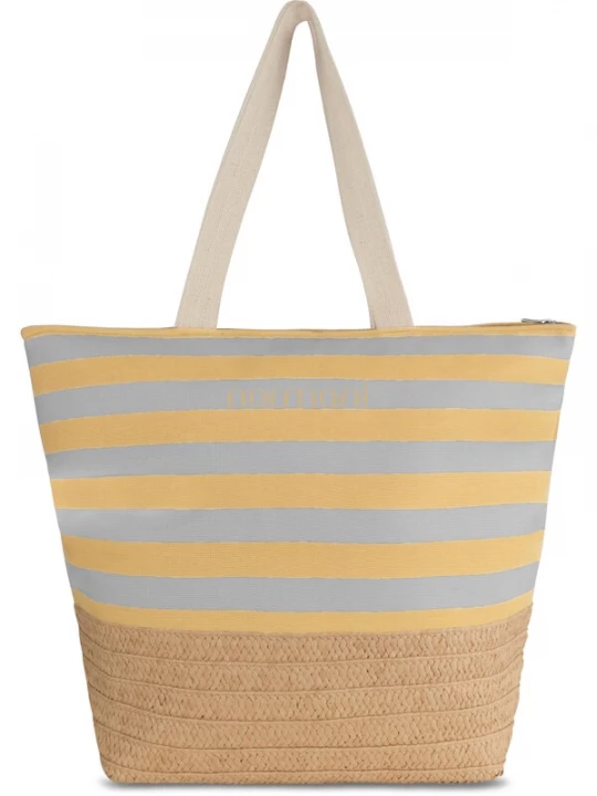 Foto van product normani Strandtas 'Mackay' beige gemêleerd / pastelblauw / geel