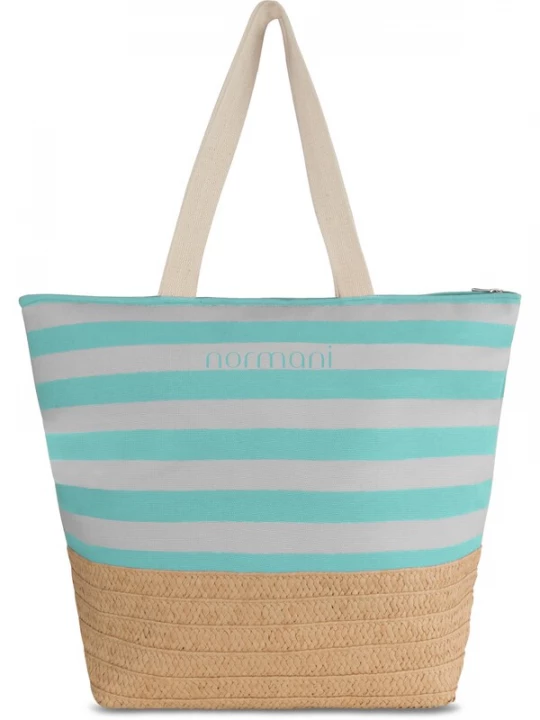 Foto van product normani Strandtas 'Mackay' beige / lichtgrijs / mintgroen