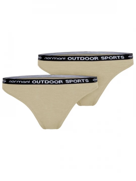 Foto van product normani String 'Dubbo' beige / zwart / wolwit