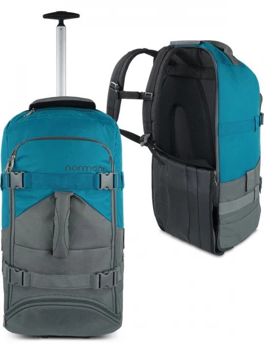 Foto van product normani Trolley 'Melano' turquoise / grijs / grijs gemêleerd